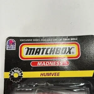 Matchbox Madness Humvee 1998 édition Taco Bell - Miniature 1:64 Rouge, Neuf
